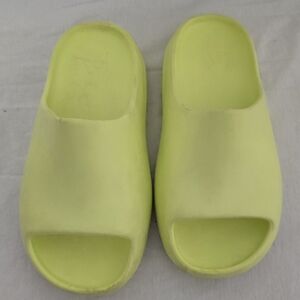 Adidas Yeezy Kids Sandals - Neon Yellow